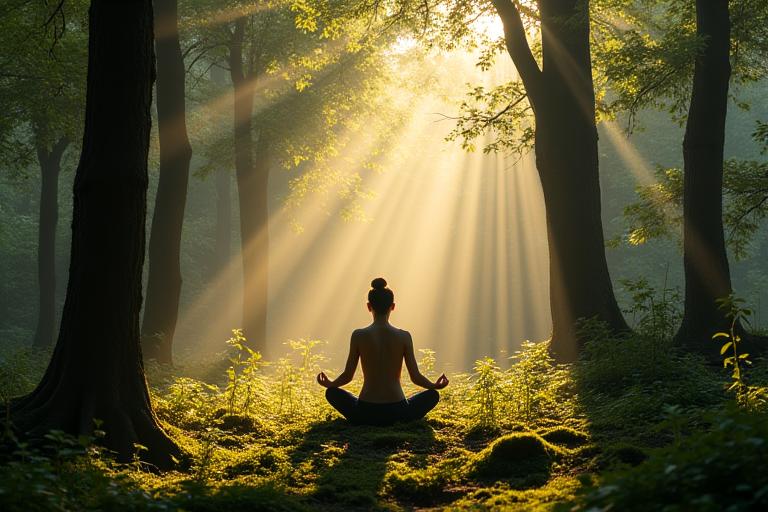 Méditation en forêt